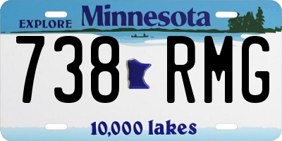 MN license plate 738RMG
