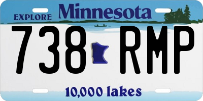 MN license plate 738RMP