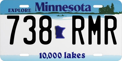 MN license plate 738RMR