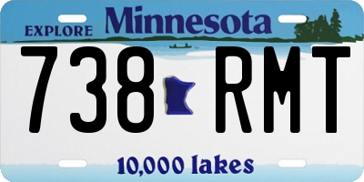 MN license plate 738RMT