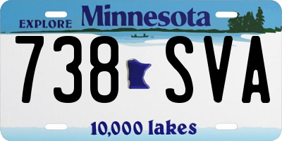 MN license plate 738SVA