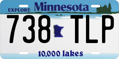MN license plate 738TLP
