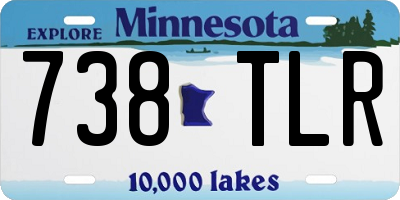MN license plate 738TLR