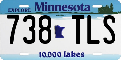 MN license plate 738TLS