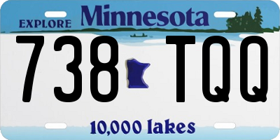 MN license plate 738TQQ