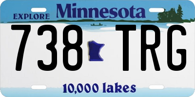 MN license plate 738TRG