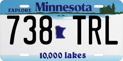 MN license plate 738TRL