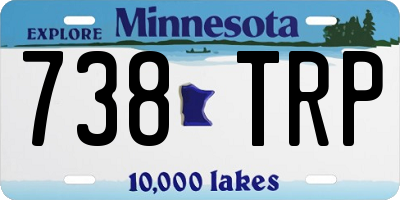 MN license plate 738TRP
