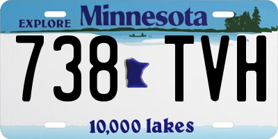 MN license plate 738TVH