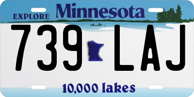 MN license plate 739LAJ