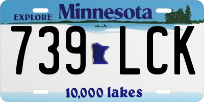 MN license plate 739LCK