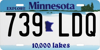 MN license plate 739LDQ
