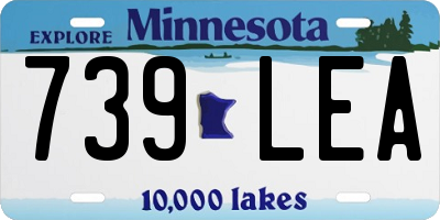 MN license plate 739LEA