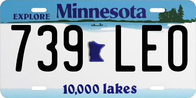 MN license plate 739LEO