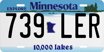 MN license plate 739LER