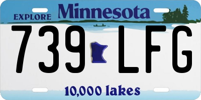 MN license plate 739LFG