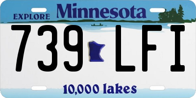 MN license plate 739LFI