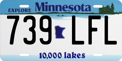 MN license plate 739LFL