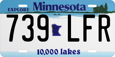 MN license plate 739LFR