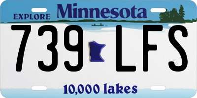 MN license plate 739LFS