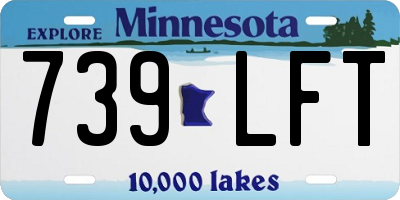 MN license plate 739LFT