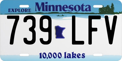 MN license plate 739LFV