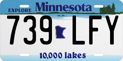 MN license plate 739LFY