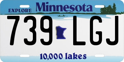 MN license plate 739LGJ