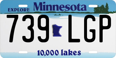 MN license plate 739LGP