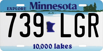 MN license plate 739LGR