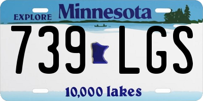 MN license plate 739LGS