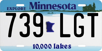 MN license plate 739LGT