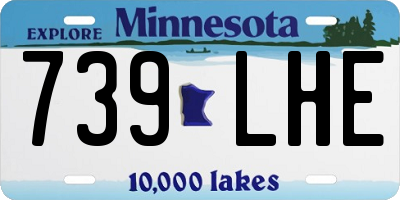 MN license plate 739LHE