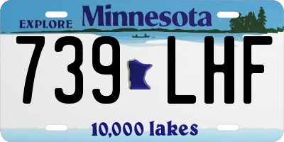 MN license plate 739LHF