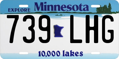MN license plate 739LHG