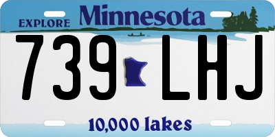 MN license plate 739LHJ