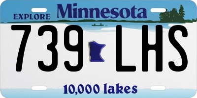 MN license plate 739LHS