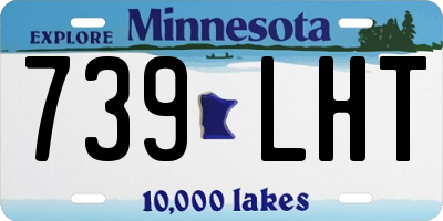 MN license plate 739LHT
