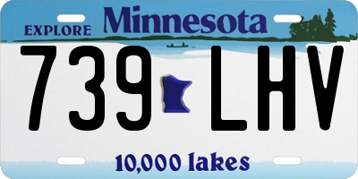 MN license plate 739LHV