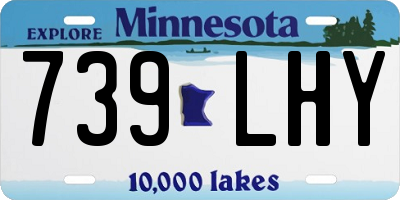 MN license plate 739LHY