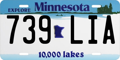 MN license plate 739LIA