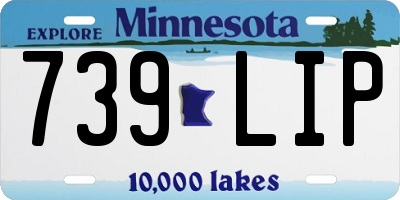 MN license plate 739LIP