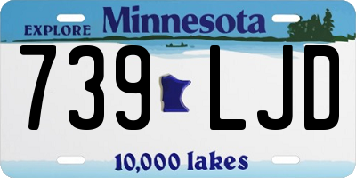 MN license plate 739LJD