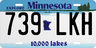 MN license plate 739LKH