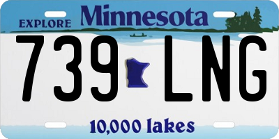 MN license plate 739LNG