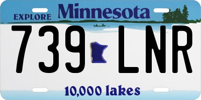 MN license plate 739LNR