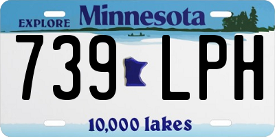 MN license plate 739LPH