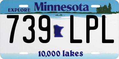 MN license plate 739LPL