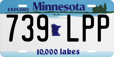 MN license plate 739LPP