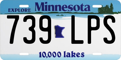 MN license plate 739LPS